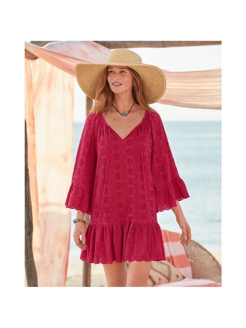 Sundance Moray Cover-up, Size XL, Lipstick